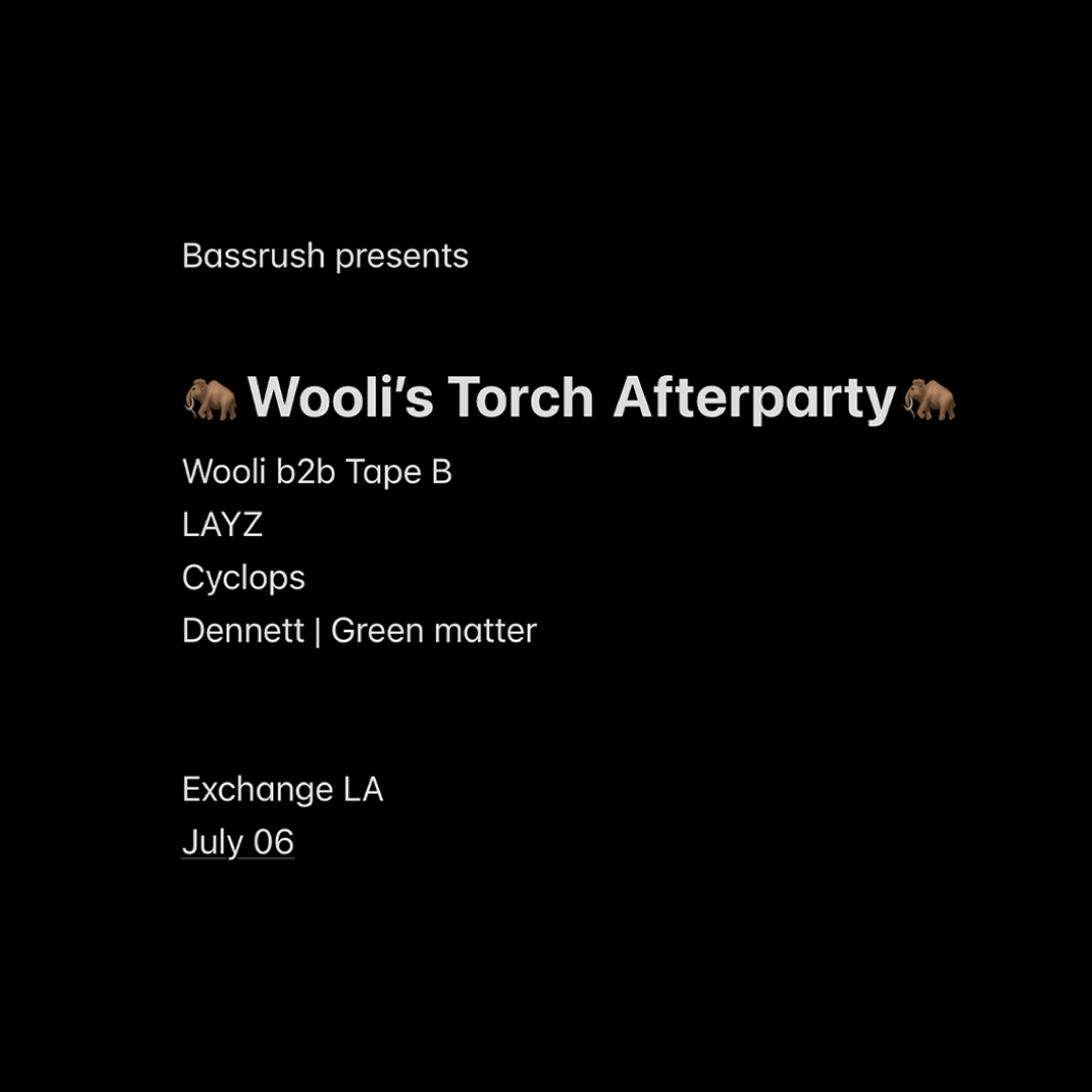 Wooli & Friends (Torch Afterparty)