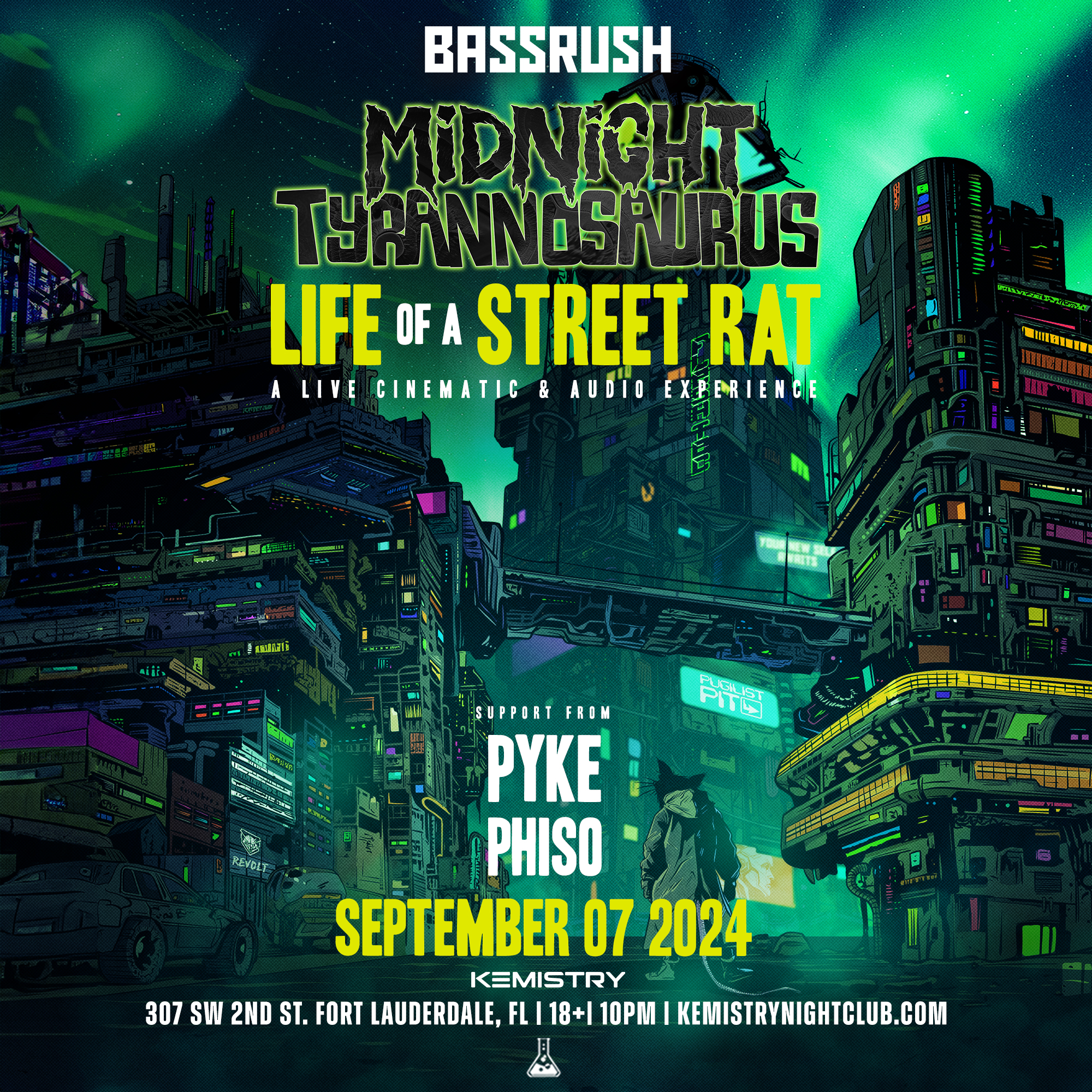 Midnight Tyrannosaurus-Saturday, September 7, 2024-Fort Lauderdale