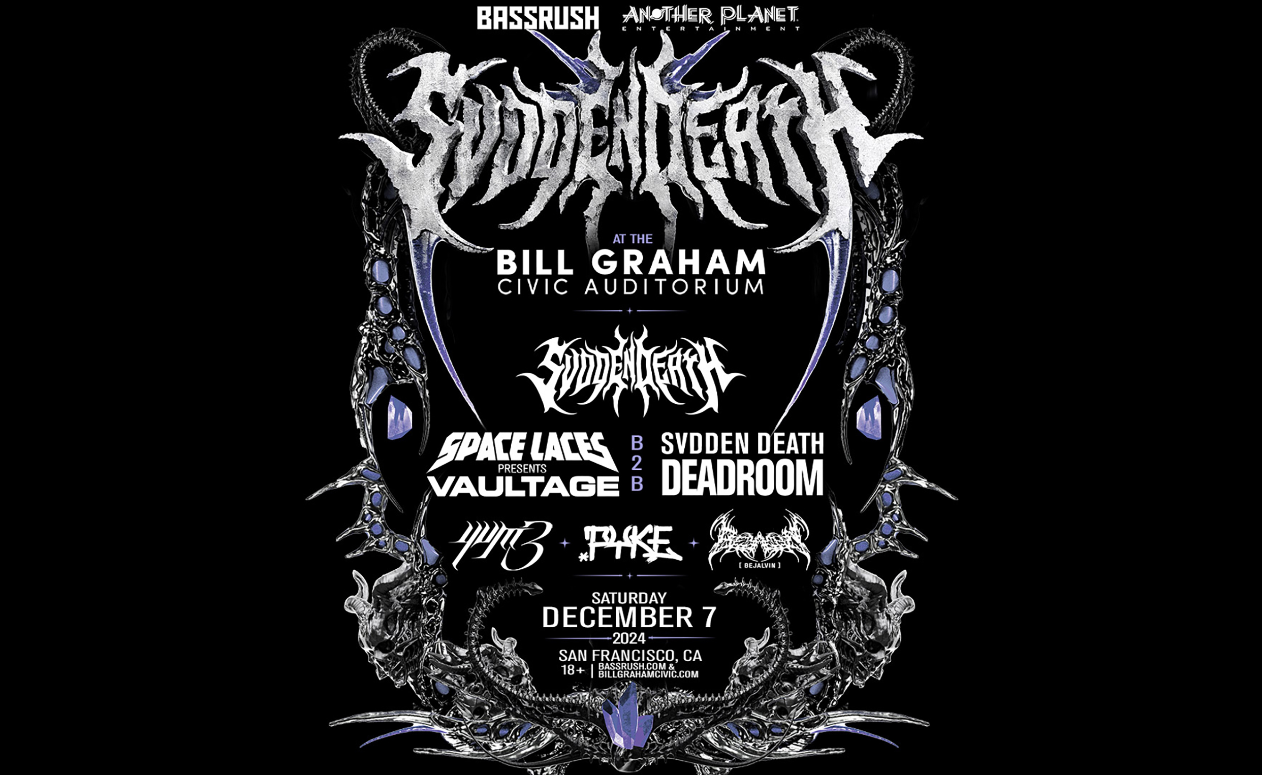 Svdden Death-Saturday, December 7, 2024-San Francisco, CA-Bill Graham ...