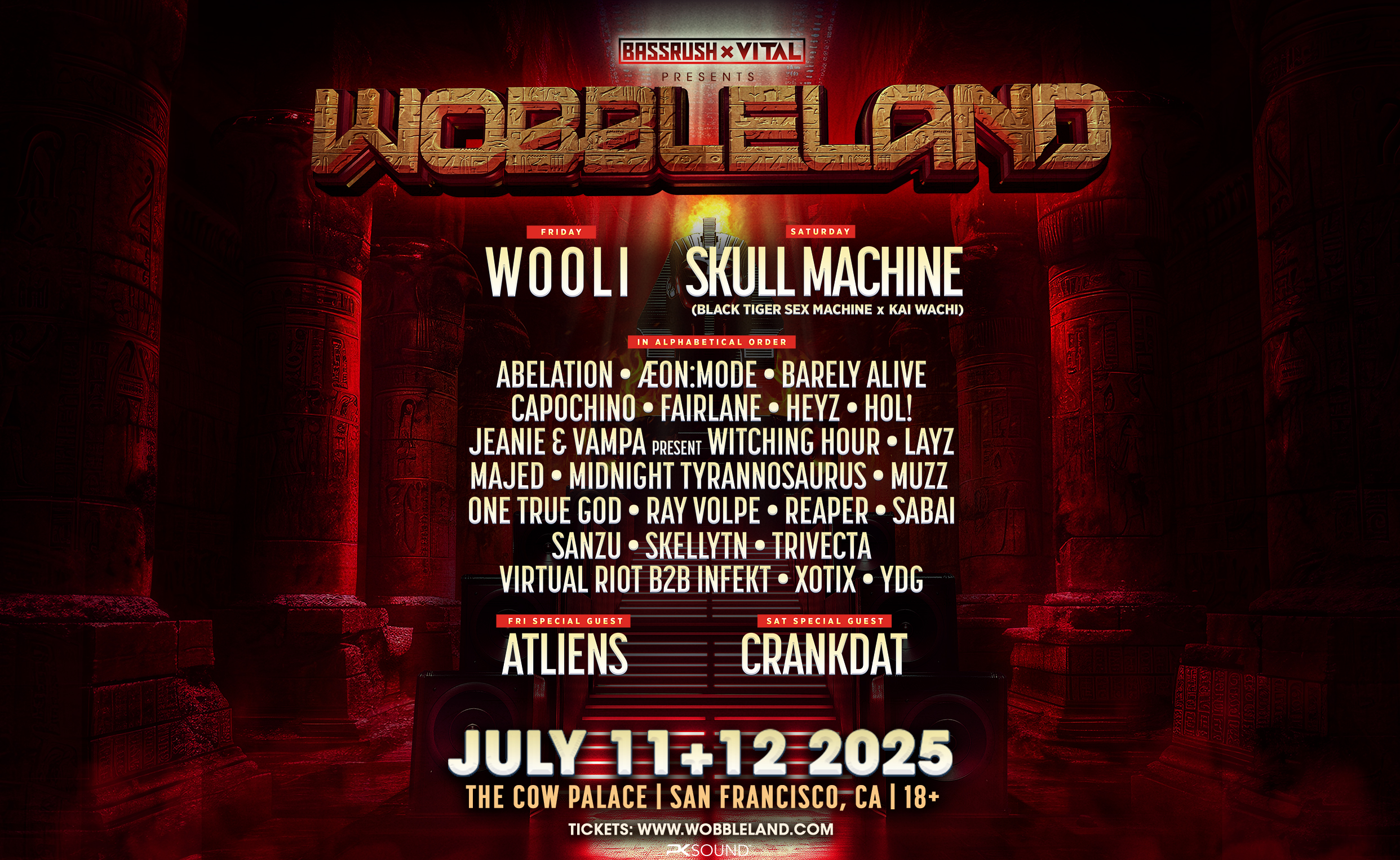 Wobbleland-July 11+12, 2025-San Francisco, CA-Cow Palace Arena