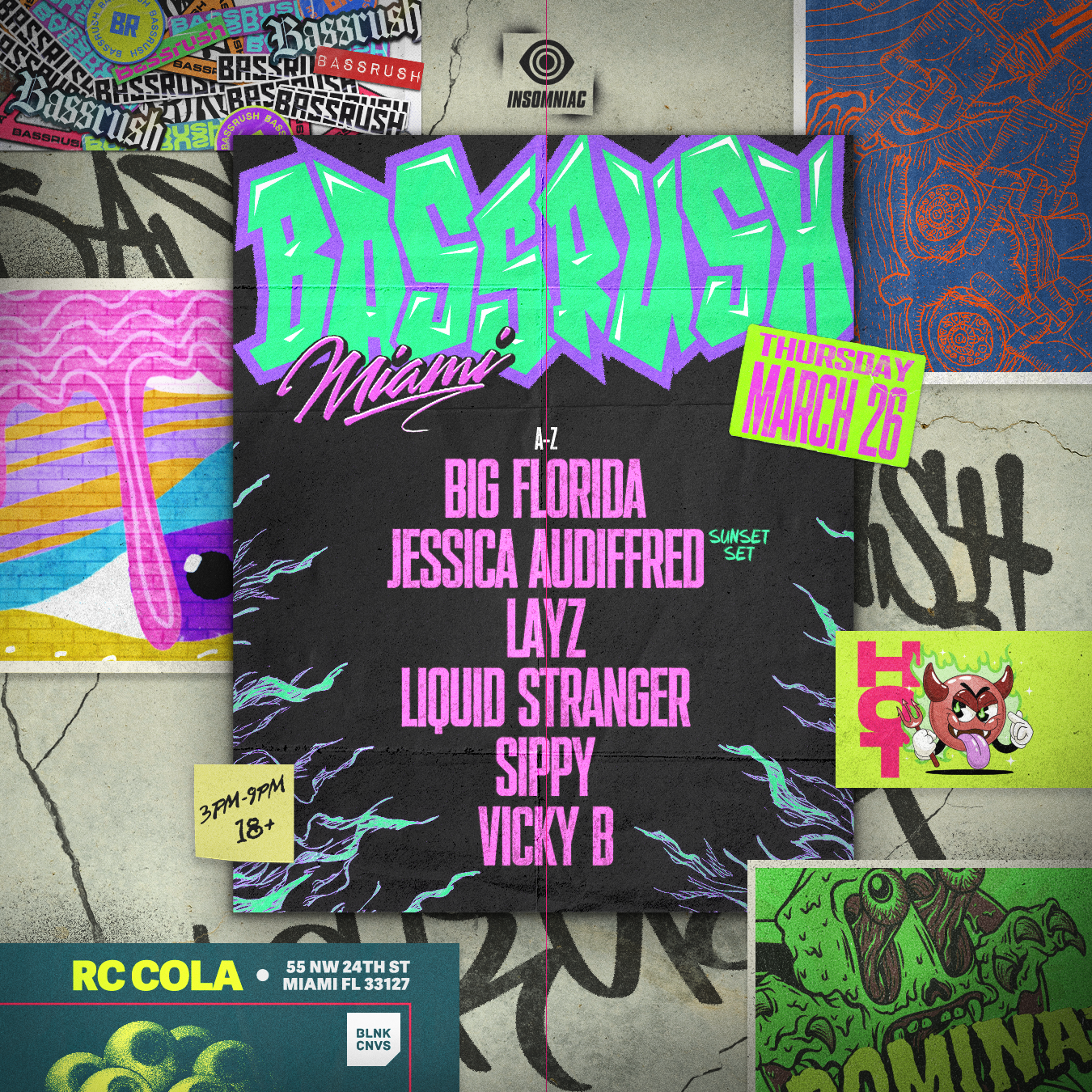 Bassrush Miami Music Week-Thursday, March 26, 2026-Miami, FL-RC Cola