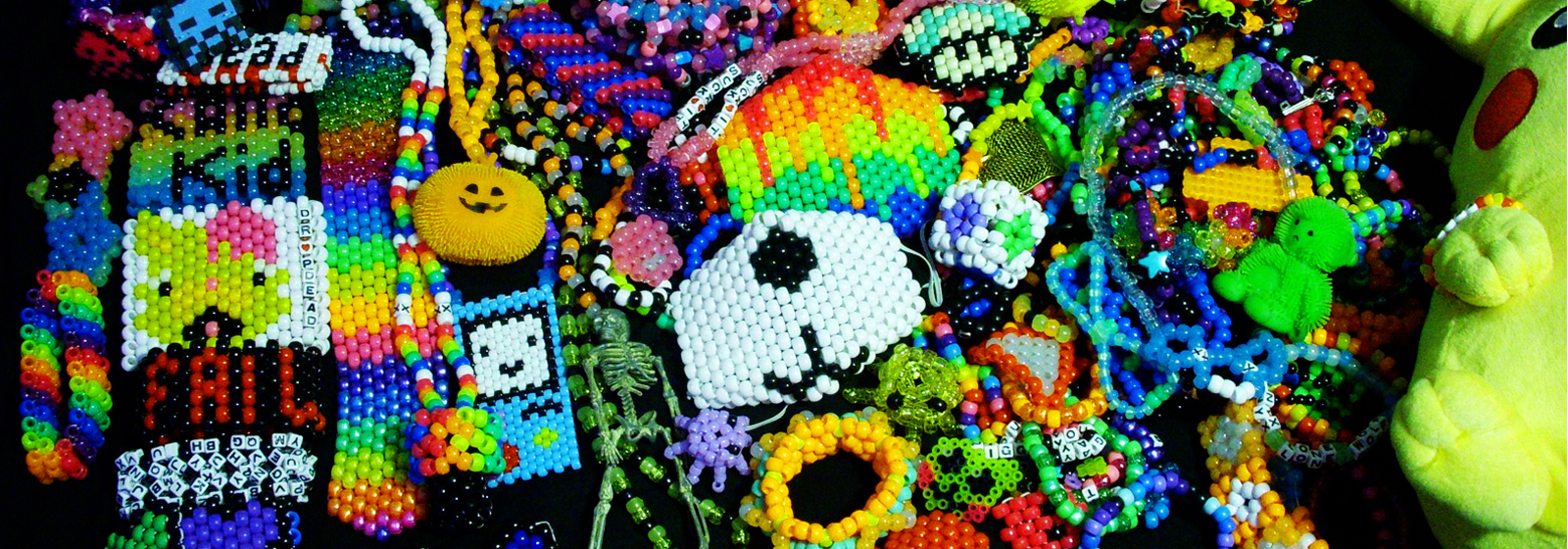 Handmade Kandi Bead Bracelets for Festivals, Parties, Raves, and More! PLUR Fun