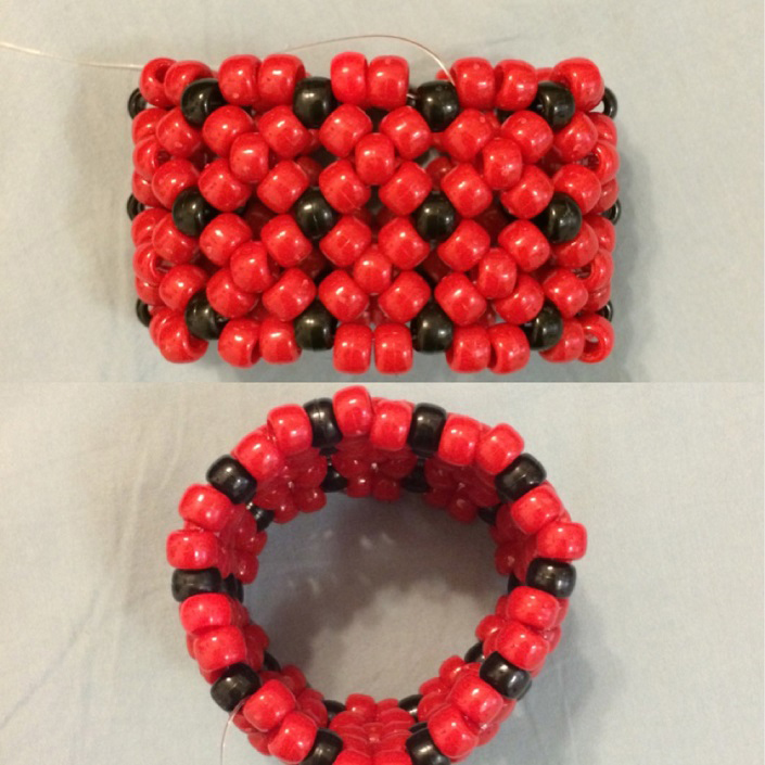 how to make a kandi cuff