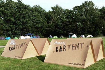 These Cardboard Festival Tents Are Completely Recyclable