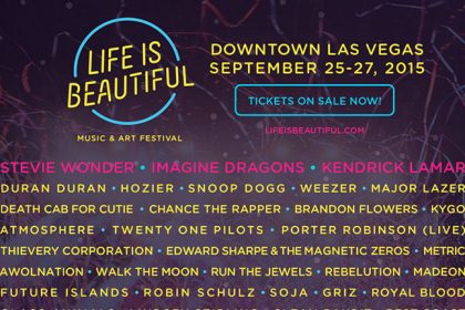 Life Is Beautiful 2015 Set Times Released