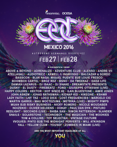 Edc Mexico 16 Phase 2 Lineup Released Insomniac