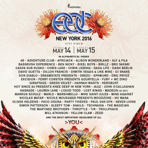 Edc New York 16 Lineup Revealed Insomniac