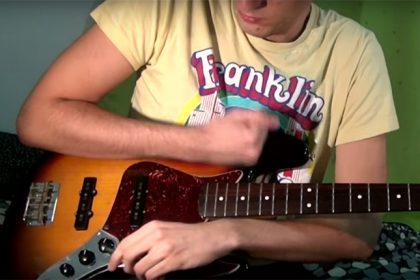 Watch This Bass Player Summon an Electronic Opus on His Stringless Guitar