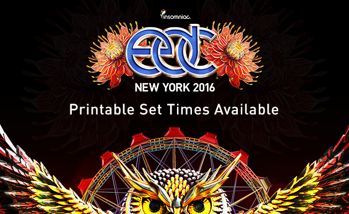 Edc New York 16 Set Times And App Now Available Insomniac