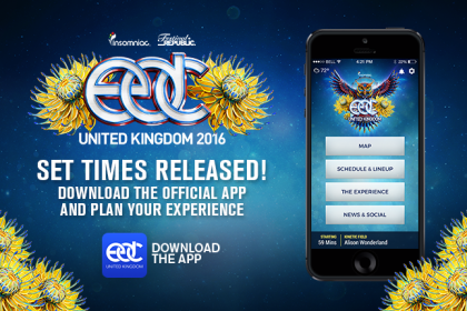 EDC UK 2016 Set Times and App Now Available