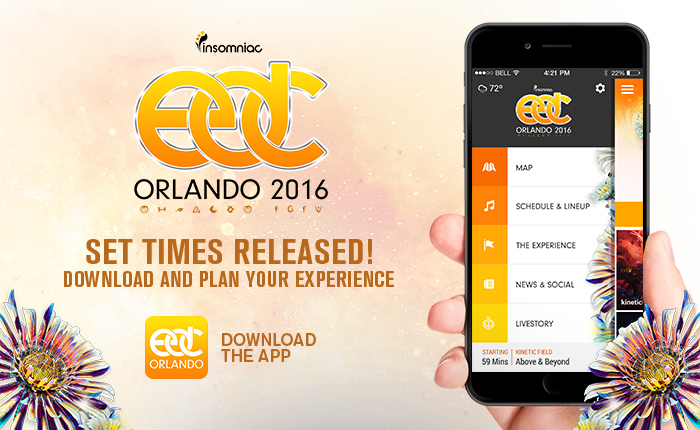Edc Orlando 16 Set Times And App Now Available Insomniac