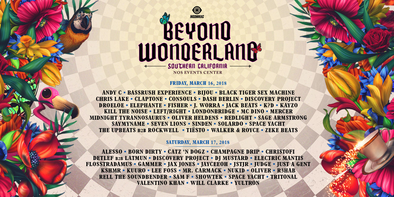 beyond wonderland lineup 2018