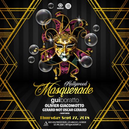 Hollywood Masquerade: Gui Boratto & Olivier Giacomotto