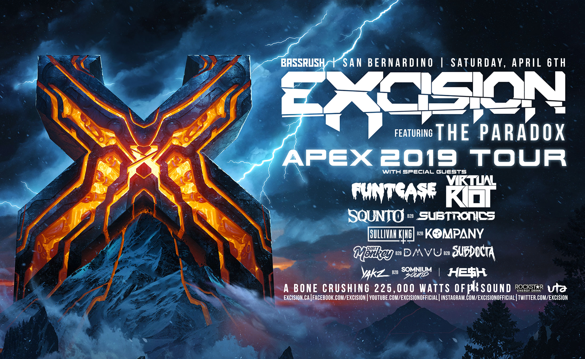 Excision is back at the NOS Events Center for one BIG night with 225
