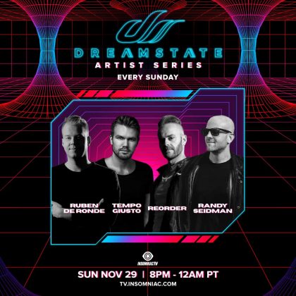 Dreamstate Artist Series: Ruben De Ronde, Tempo Giusto, ReOrder, Randy Seidman