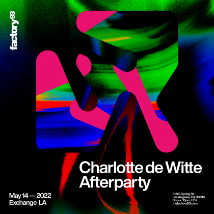 Charlotte de Witte Afterparty