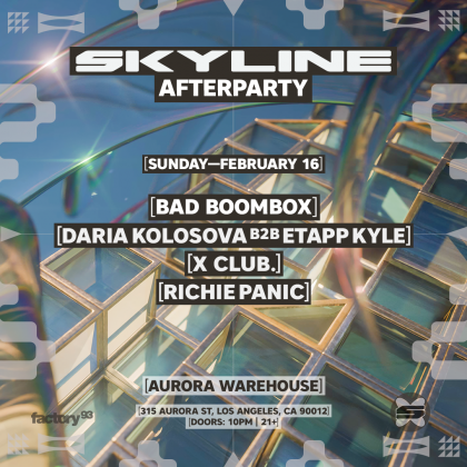 Bad Boombox, Daria Kolosova B2B Etapp Kyle, X CLUB., Richie Panic