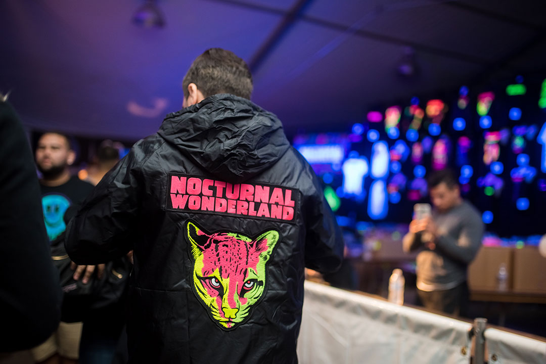 The Nocturnal Wonderland merch booth