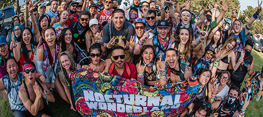 Headliners with a Nocturnal Wonderland flag