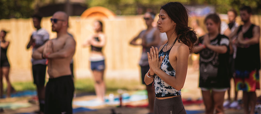 Yogis in the campground
