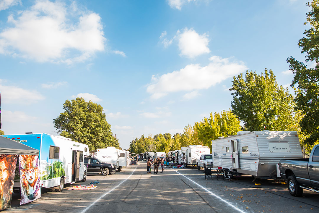 Rows of RVs