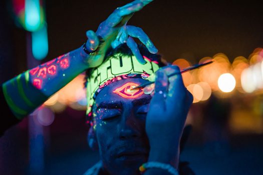 A Headliner receiving body painting