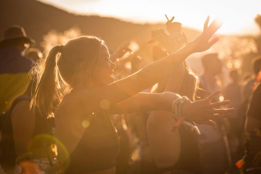 Headliners dancing in the sun