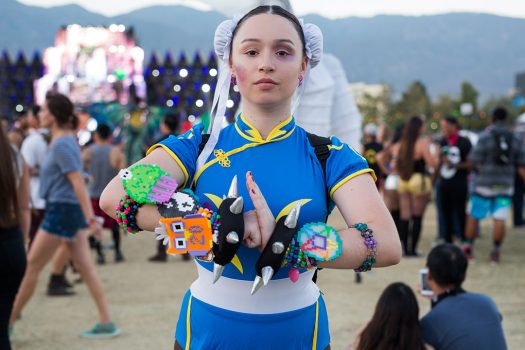 A Headliner in a costume
