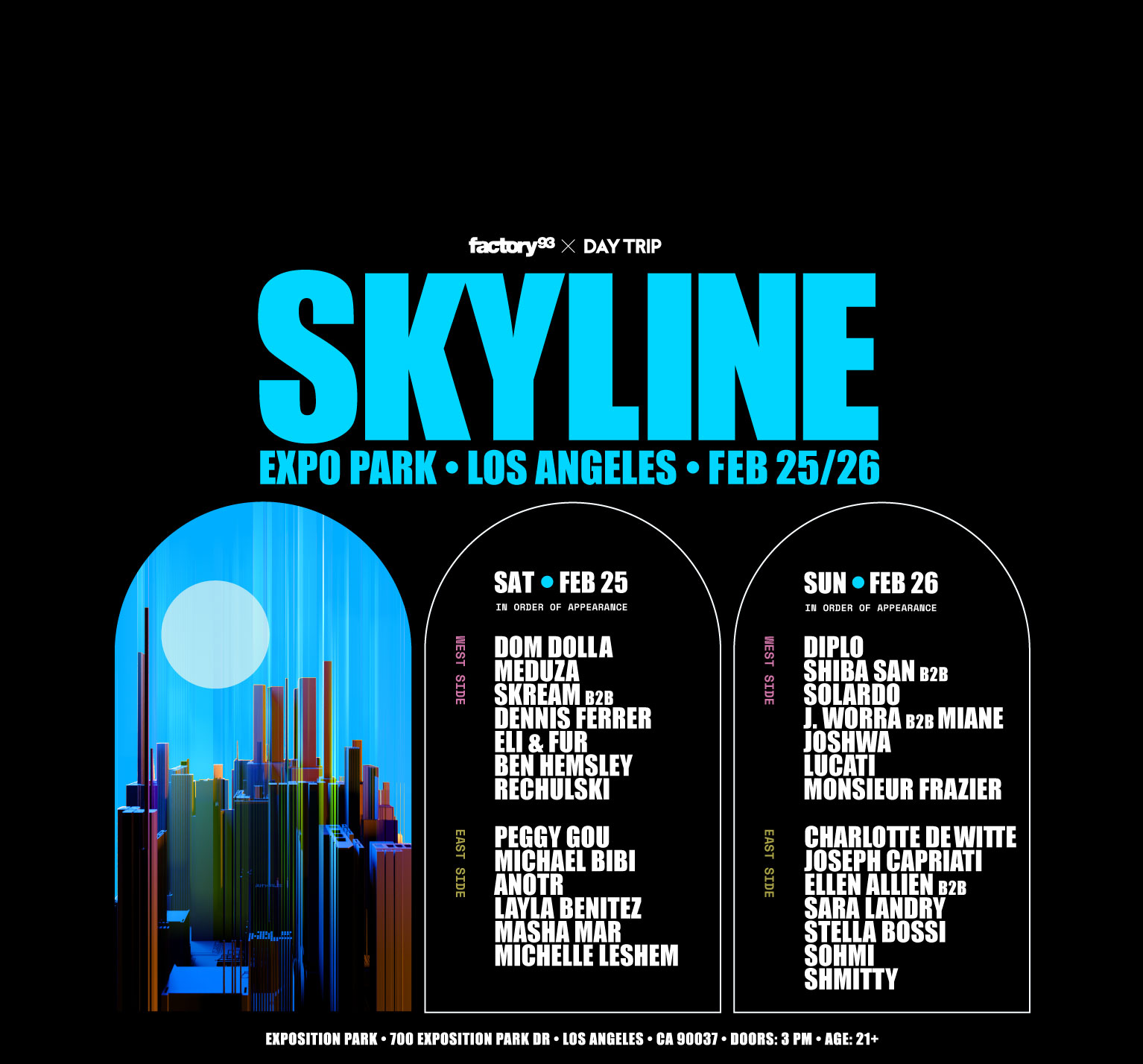 Skyline LA | February 25+26, 2023 | Exposition Park