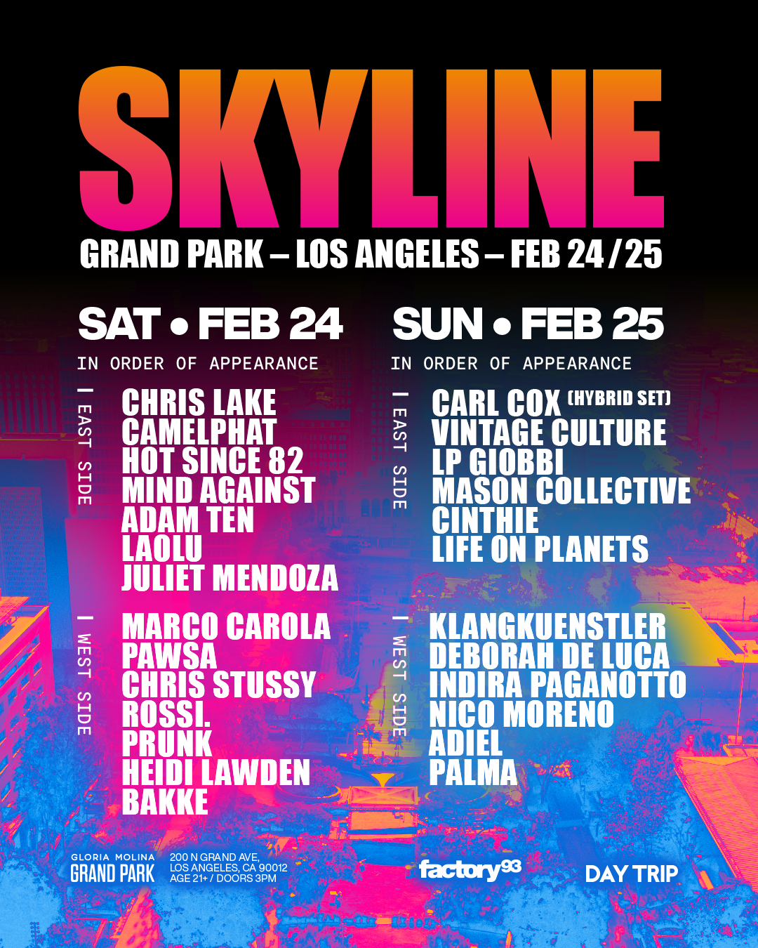 Skyline LA 2024 Lineup