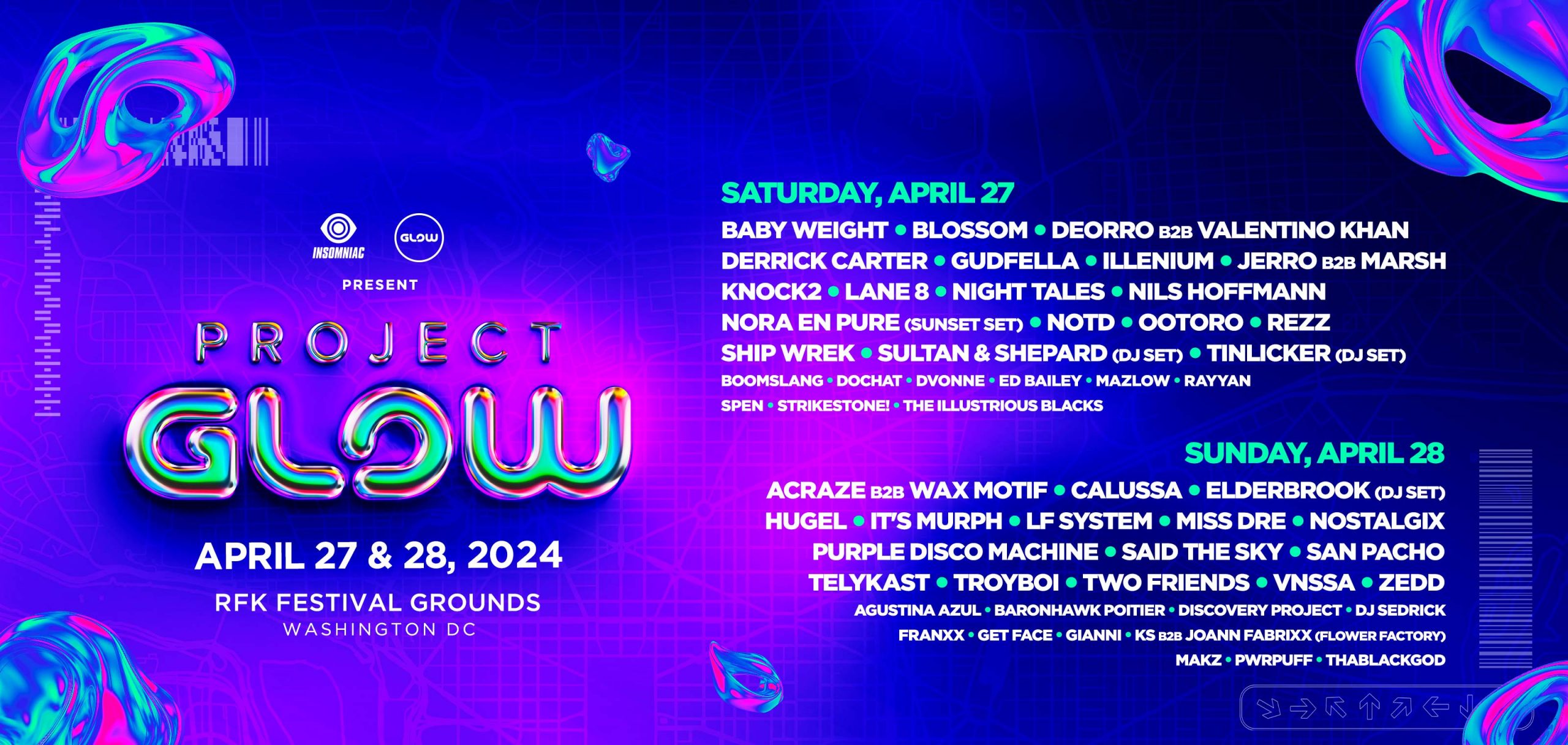 Project Glow lineup