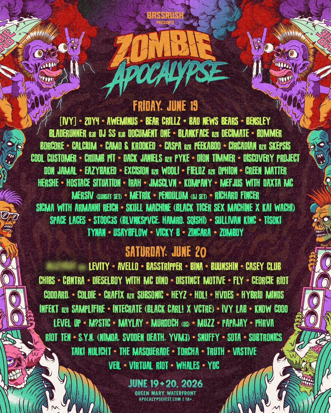 Lineup – Zombie Apocalypse