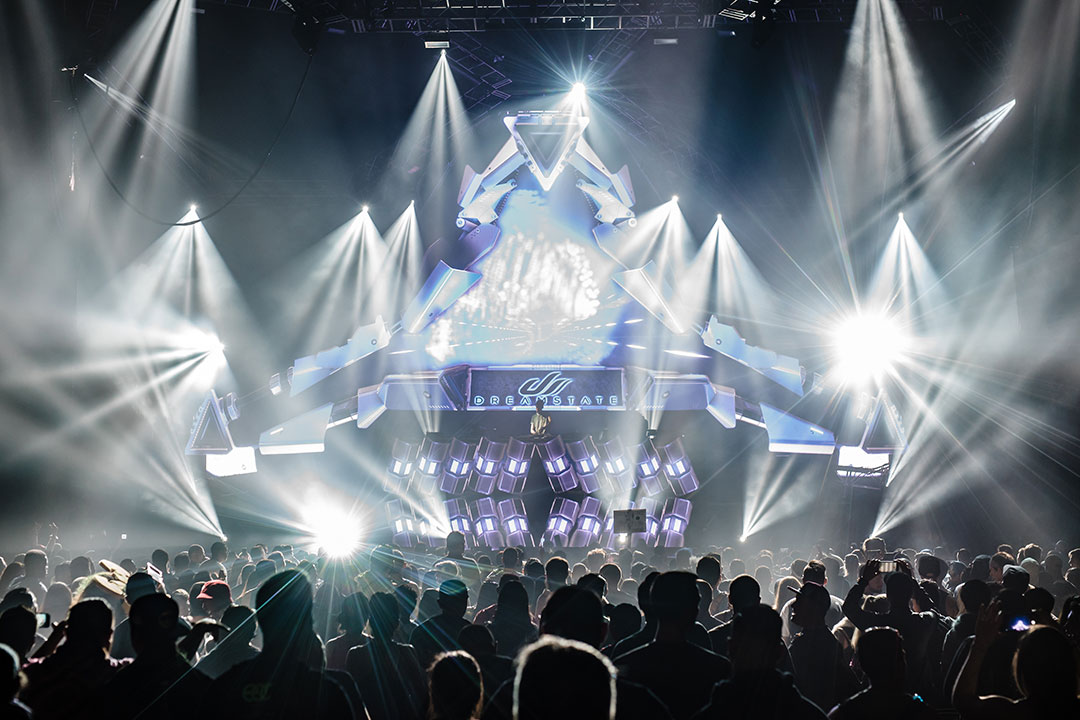 The stage at Dreamstate San Francisco