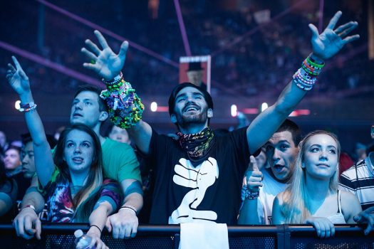 Headliners in the front row