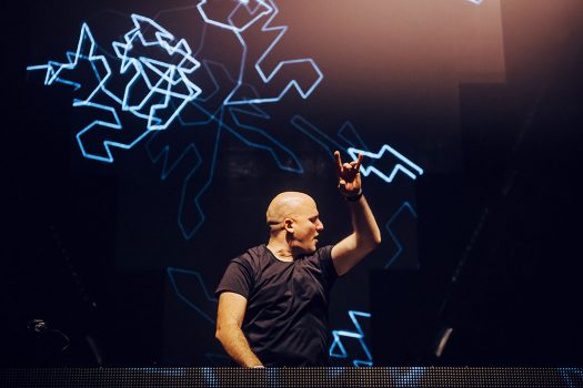 A DJ on the decks