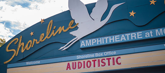 Front of the Shoreline Amphitheatre