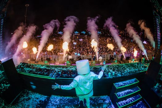 Marshmello performing onstage