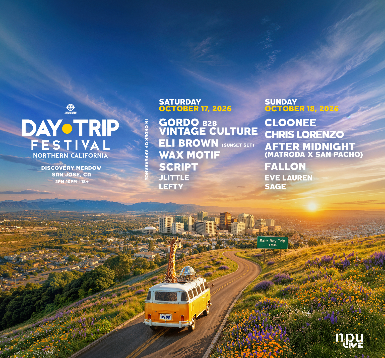 Day Trip NorCal | Discovery Meadow | October 17+18, 2026