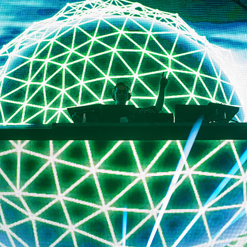 A DJ at the decks