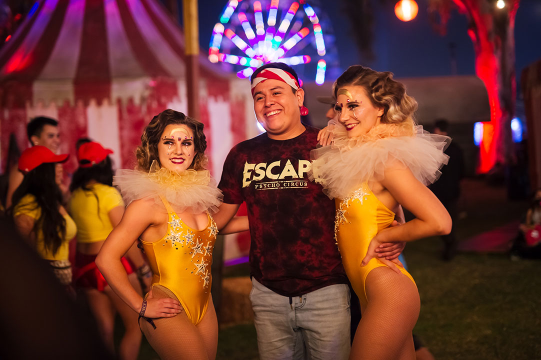 A guy in an Escape shirt