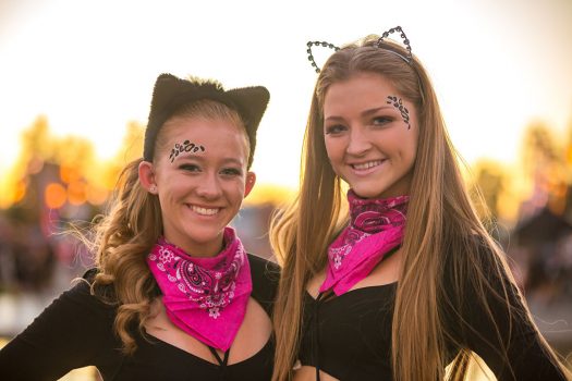 Two girls in cat ears