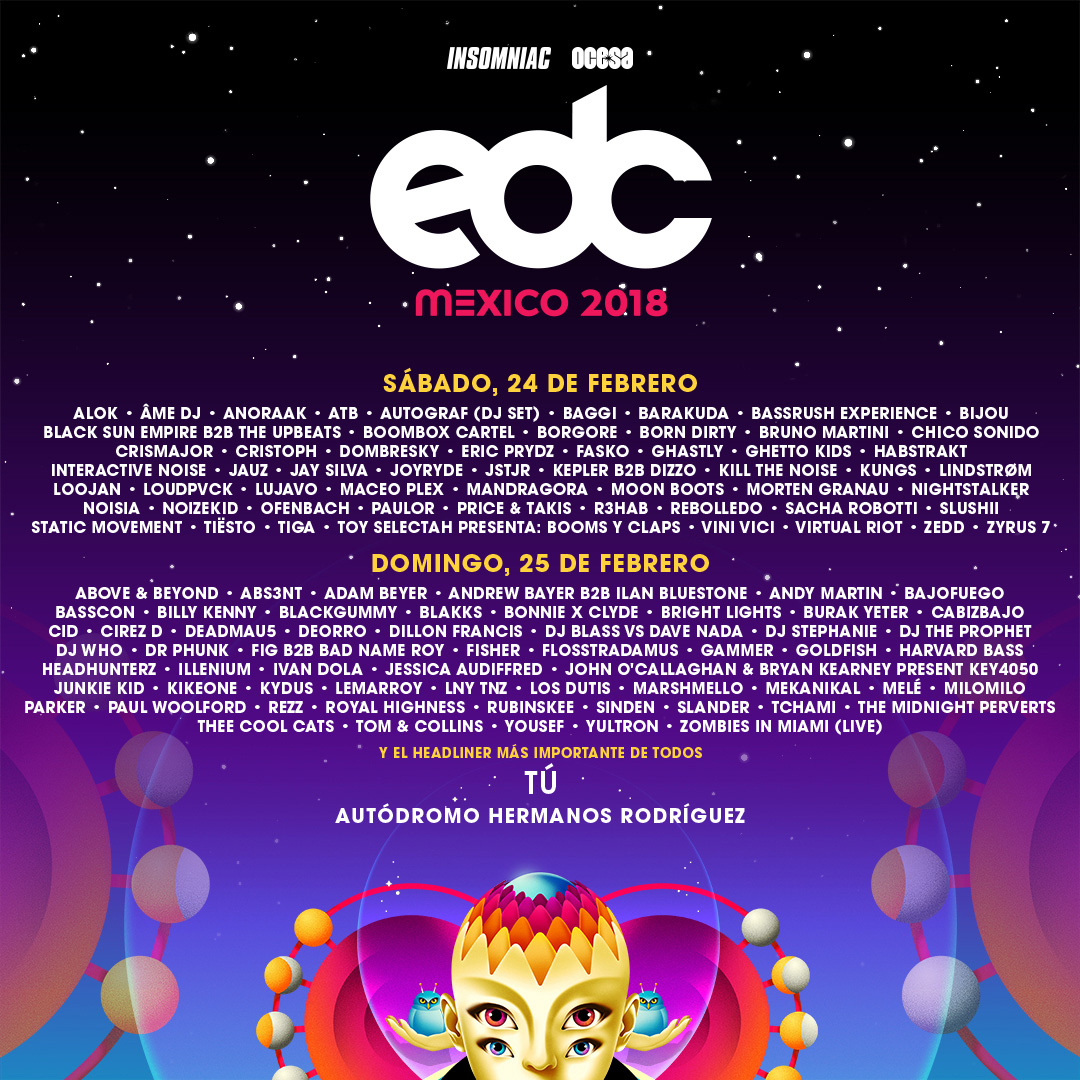 EDC Mexico 2018 Lineup