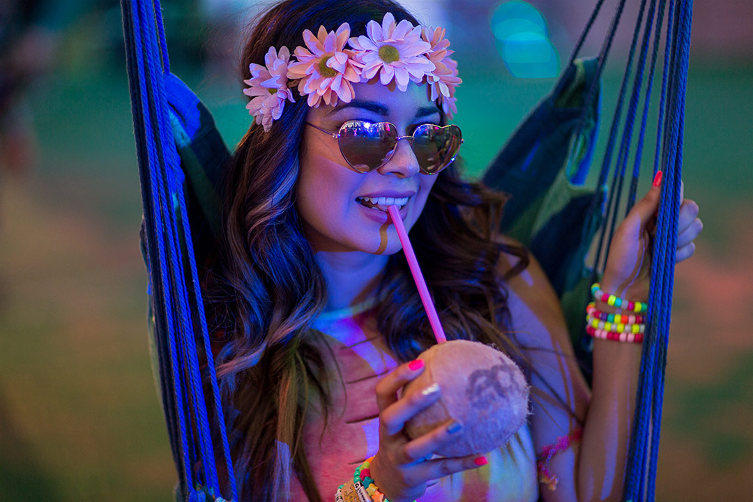 Relax, hydrate, and refuel in one of the VIP chill zones.