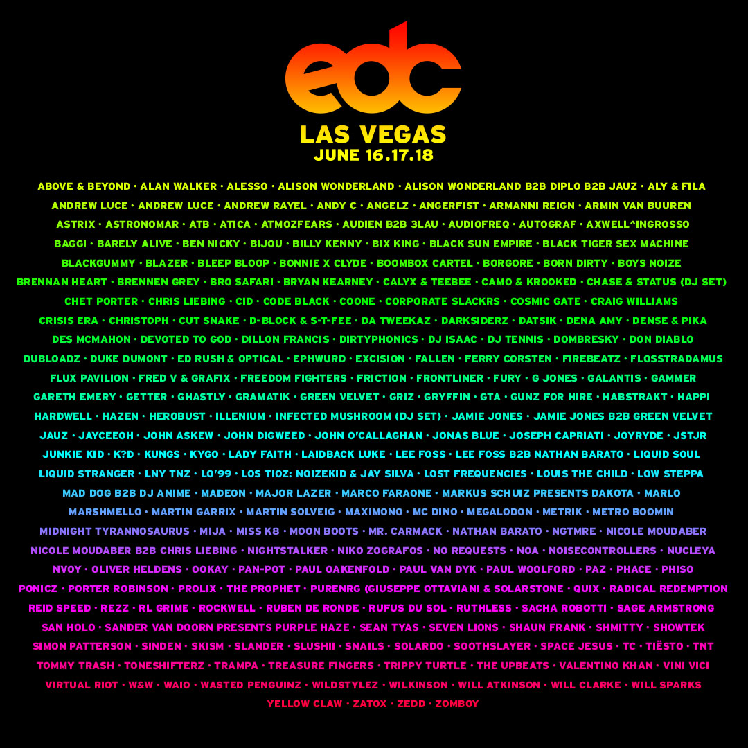 2017 Lineup – EDC Las Vegas 2024
