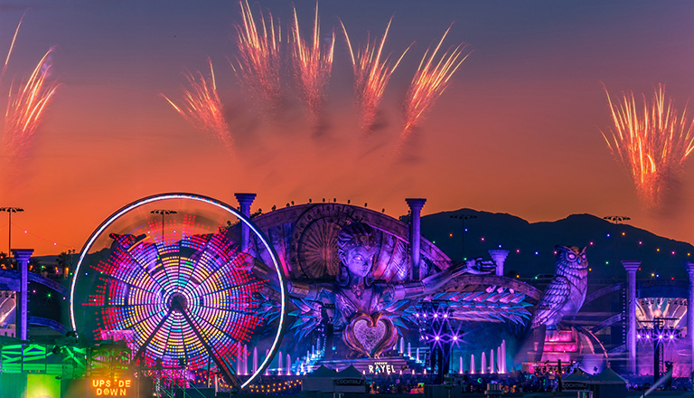 electric daisy carnival background