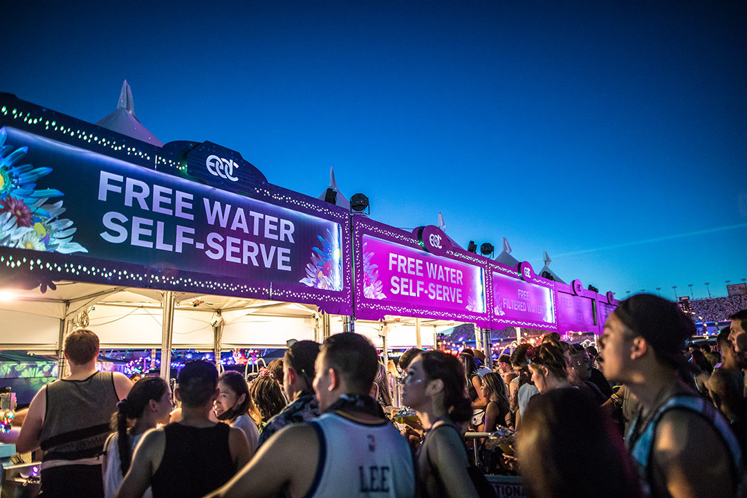 Self-serve water stations help you stay happy, healthy and hydrated.