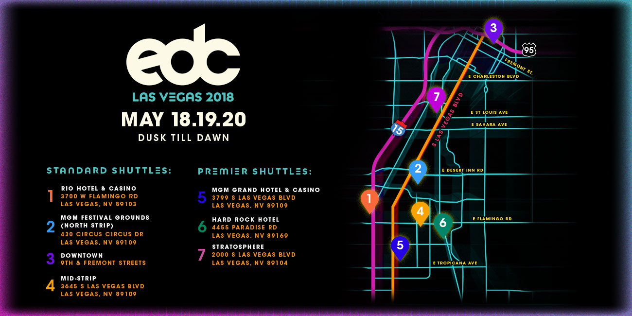 edc shuttle pass 2022