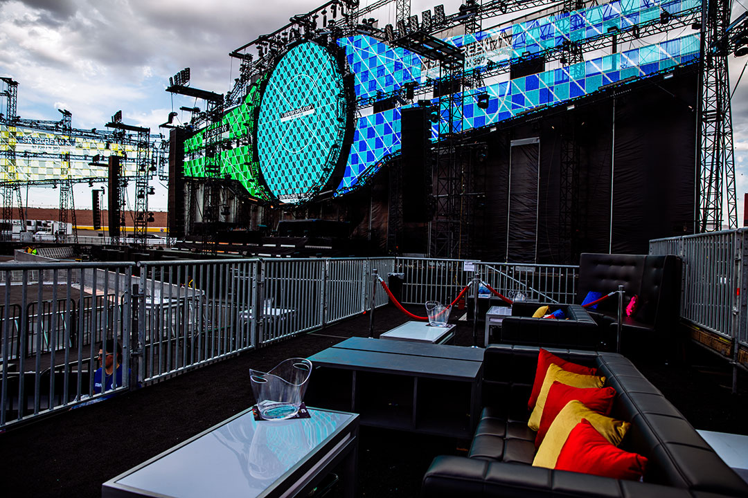 bottle service area
