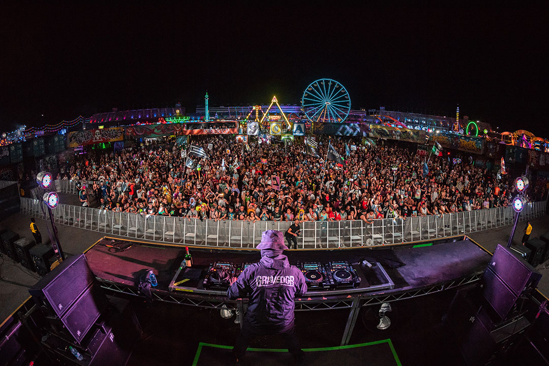 A view from the DJ booth