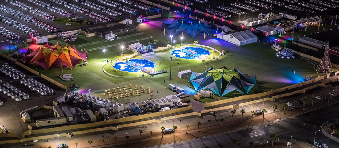 The Mesa at night